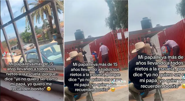 Abuelito conmueve a los internautas con su accionar