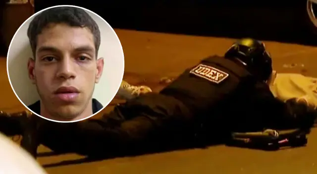 Personal policial encontró a 'Maldito Cris' un Parabellum 9mm.