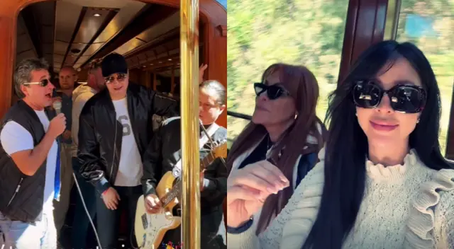 Alfredo Zambrano suelta sus gallos durante viaje en tren con Magaly Medina, Sheyla Rojas y Sir Winston.
