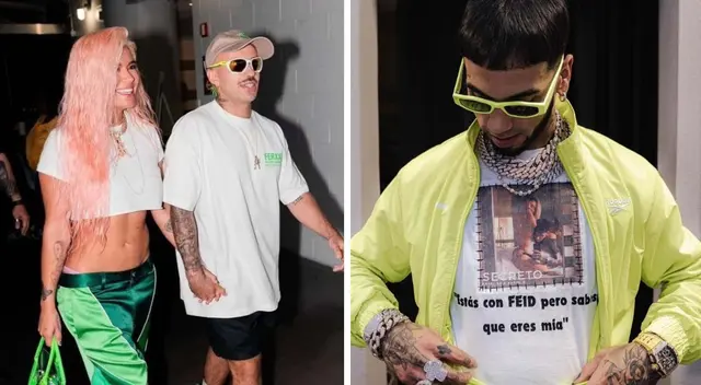 Anuel AA viste polo con imagen de Karol G tras confirmarse romance de la cantante con Feid Anuel AA viste polo con imagen de Karol G tras confirmarse romance de la cantante con Feid
