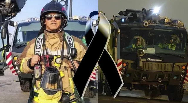 Decenas de compañías de bomberos se despidieron del hombre de rojo que perdió la vida tras chocar con avión de Latam. Decenas de compañías de bomberos se despidieron del hombre de rojo que perdió la vida tras chocar con avión de Latam.
