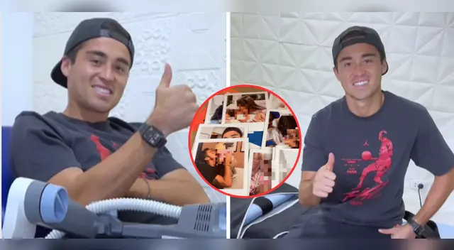 Rodrigo Cuba feliz con obsequio por el Día del Padre.