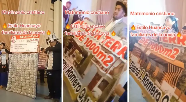 Novios dejaron sorprendidos a más de uno con ostentosos regalos.