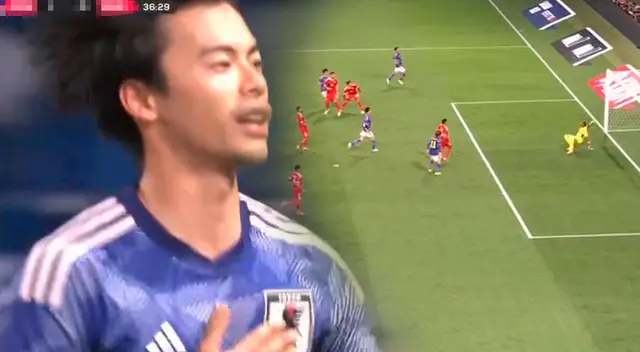 Mitoma puso el 2-0 para Japón ante Perú.