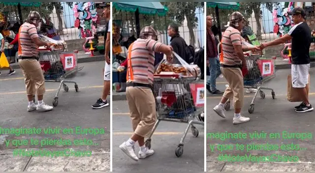 El trabajador llamó la atención con su singular emprendimiento.