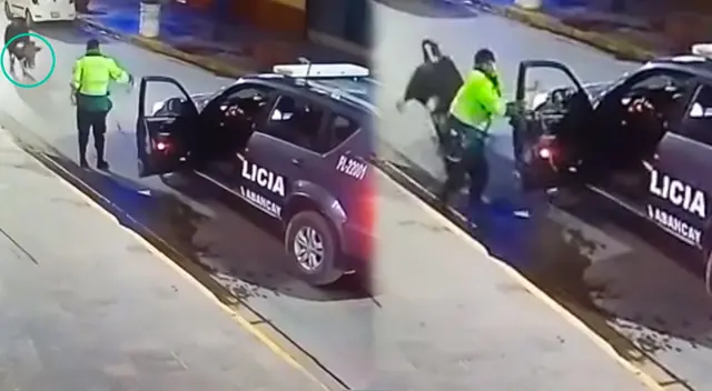 Toro casi cornea a Policía uniformado de Abancay, en Apurímac.