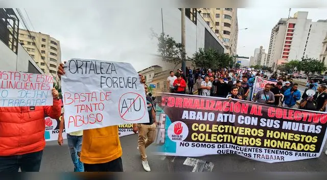 Colectiveros exigen su formalización a la ATU