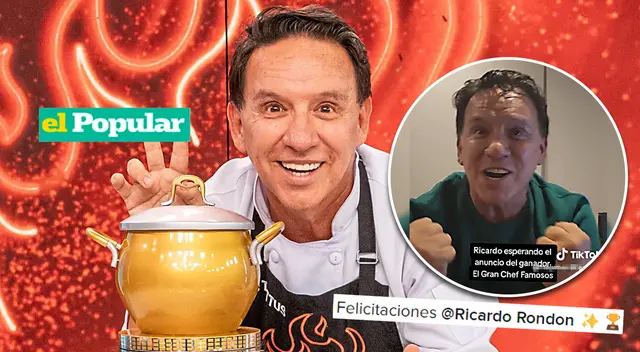 Ricardo Rondón se convirtió en el ganador de la primera temporada de "El Gran Chef: Famosos".