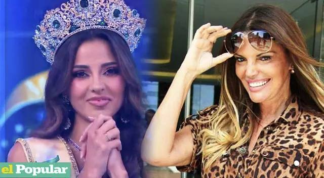 Luciana Fuster agradece a Jessica Newton tras ganar Miss Grand Perú 2023.