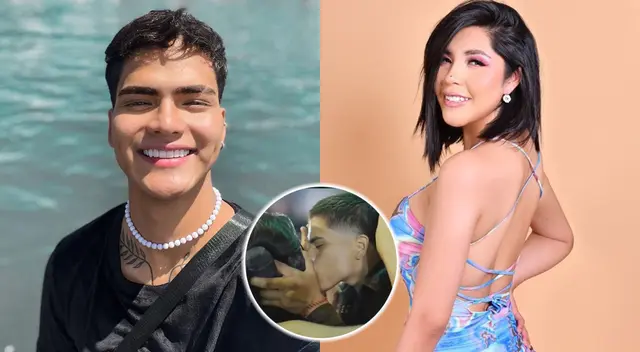 Yarita Lizeth y el cantante Claudio Armando protagonizaron un beso en junio de 2022.