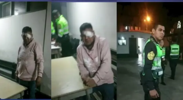 Hombre con gasa en el ojo tras supuesto ataque de la policía. Hombre con gasa en el ojo tras supuesto ataque de la policía.