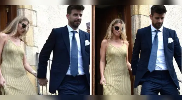 Gerard Piqué y Clara Chía asisten a boda del hermano de él.