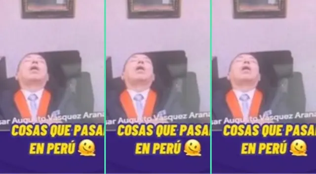 El juez quedó dormido en plena audiencia y es viral en TikTok.