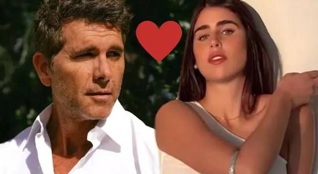 Christian Meier y Andrea Bosio enamorados pese a los 27 años de diferencia de edad.