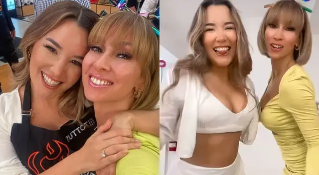 Belén Estévez y Alessandr a Fuller se divierten en El Gran Chef Famosos.