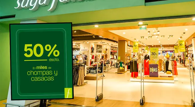 Descuentos se podría encontrar en cualquier tienda de Saga Falabella.