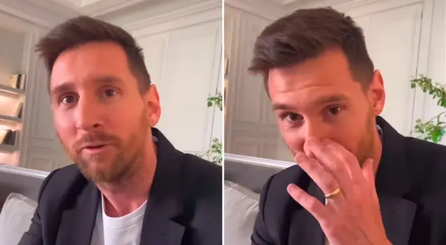 El gesto que demostró la incomodidad de Lionel Messi. El gesto que demostró la incomodidad de Lionel Messi.