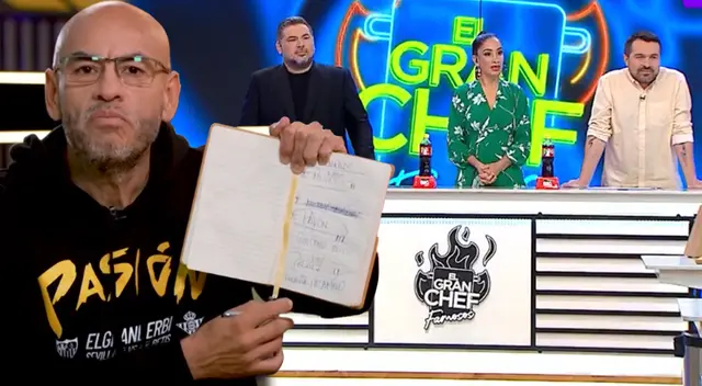 Mr. Peet muestra su 'lista negra' de jueces de "El gran chef: famosos".