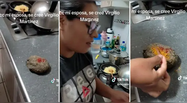 La curiosa escena es viral en las redes.