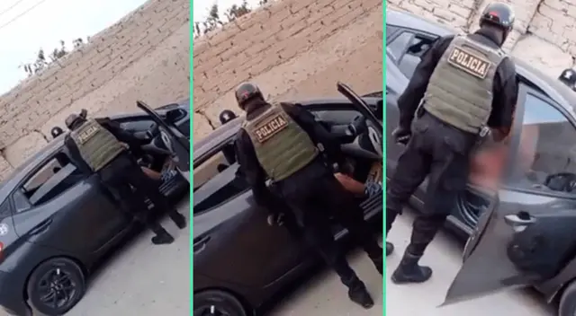 La PNP al abrir la puerta se llevó tremenda sorpresa.