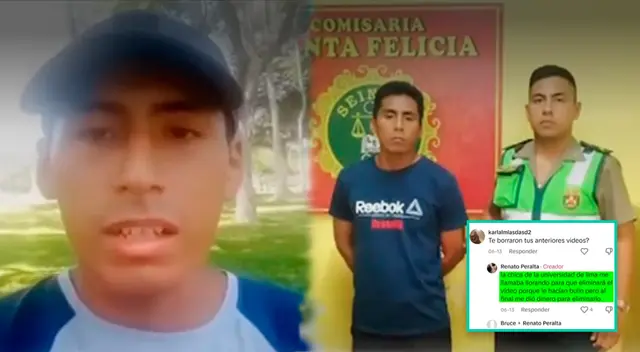 Tiktoker que fue detenido por acosar a una universitaria extorsionaba a las chicas que grababa.