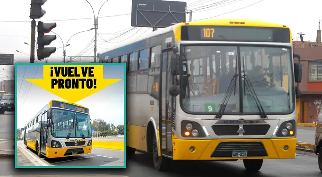 Corredor amarillo volverá pronto, según informó la ATU. Corredor amarillo volverá pronto, según informó la ATU.