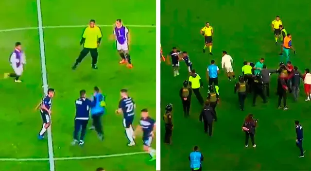 Jugadores de Gimnasia agreden a personal de seguridad en el enfrentamiento Jugadores de Gimnasia agreden a personal de seguridad en el enfrentamiento