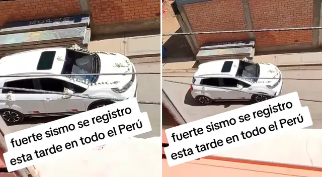 El carro de la novia fue captado en plena vía pública y se hizo viral en TikTok.