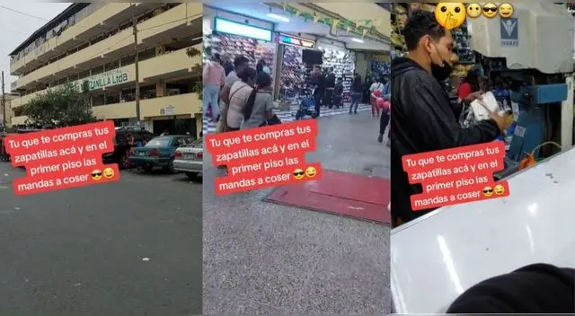 El muchacho encontró una galería de zapatillas con precios desde 30 soles y es viral en TikTok.
