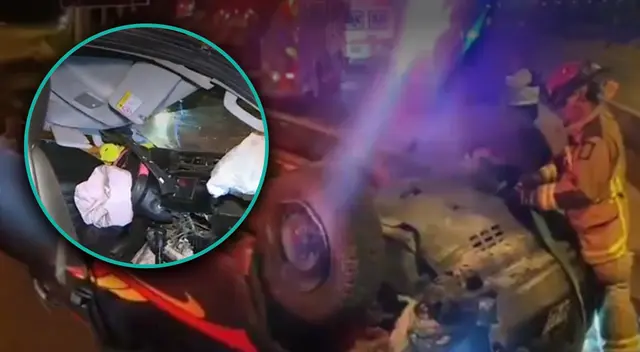 Dos personas casi mueren durante accidente vehicular en Chorrillos.