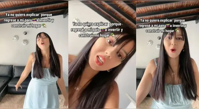 La joven venezolana reveló que está feliz de estar en su país tras salir del Perú y es viral en TikTok.