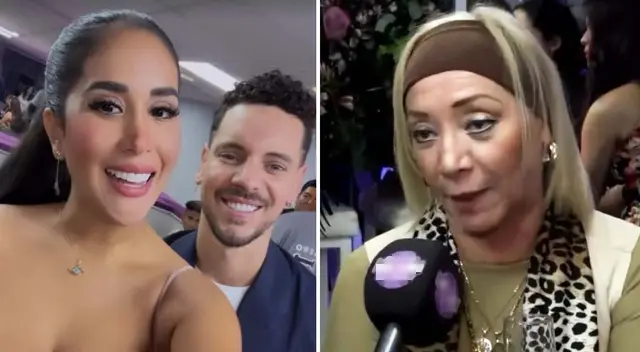 Mamá de Anthony Aranda feliz con Melissa Paredes.