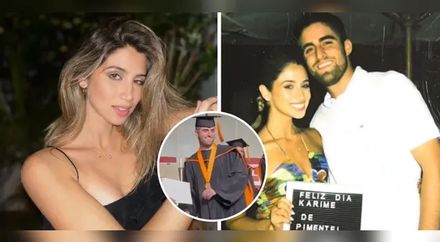Pareja de Karime Scander se gradúa de la universidad. Pareja de Karime Scander se gradúa de la universidad.