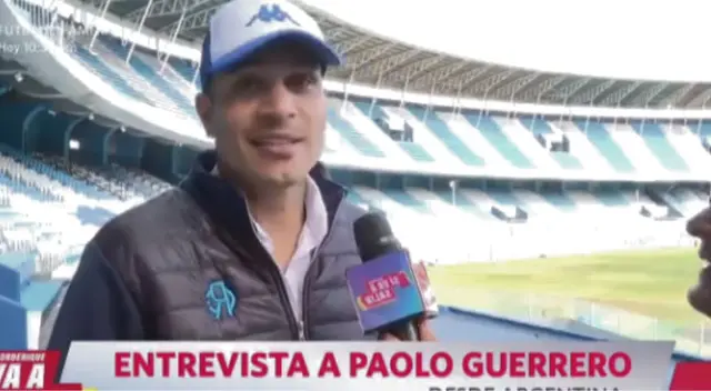 Paolo Guerrrero recibió a Juan Carlos Orderique en las instalaciones de Racing.