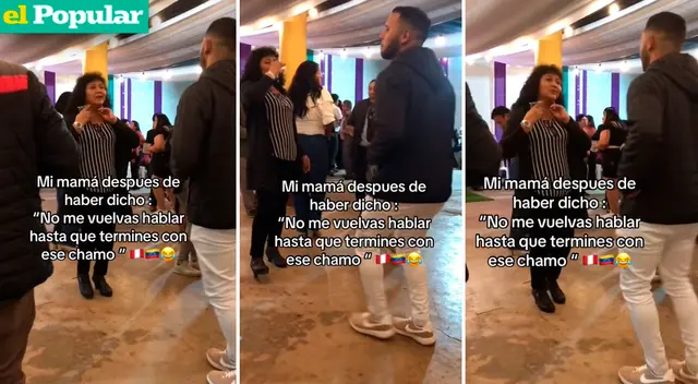 La señora sacó los pasos prohibidos junto a su yerno venezolano.