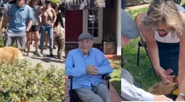 Los perro junto a sus dueño esperaban en la cola para recibir el cariño del vecino. Los perro junto a sus dueño esperaban en la cola para recibir el cariño del vecino.