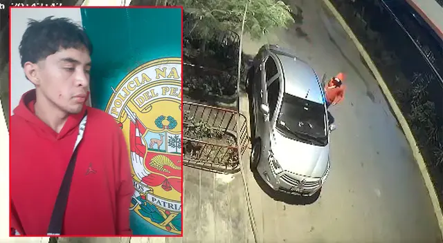 Sujeto captado entrando a auto a robar.