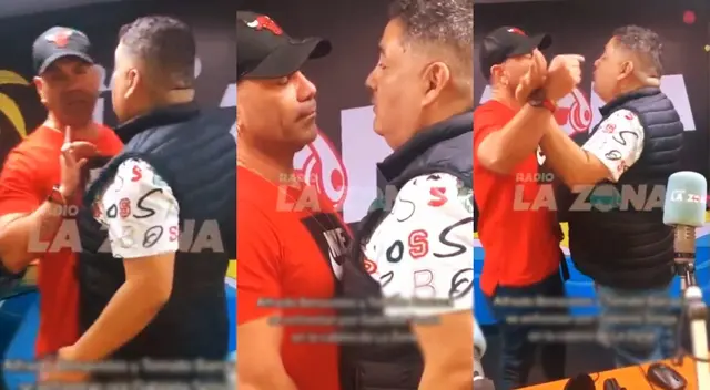 Alfredo Benavides y Carlos Barraza protagonizan tenso momento en cabina radial.