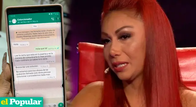 La vedette Deysi Araujo admite vivir con un temor constante por lo que pase con su vida y la de su familia.