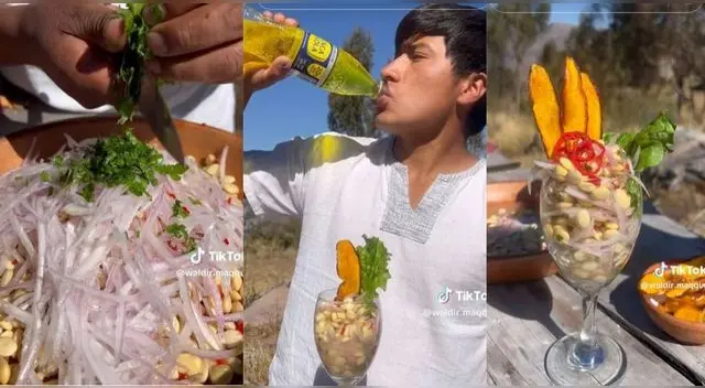 Un joven cusqueño sorprendió al preparar ceviche sin pescado y resultado es viral en TikTok. Un joven cusqueño sorprendió al preparar ceviche sin pescado y resultado es viral en TikTok.