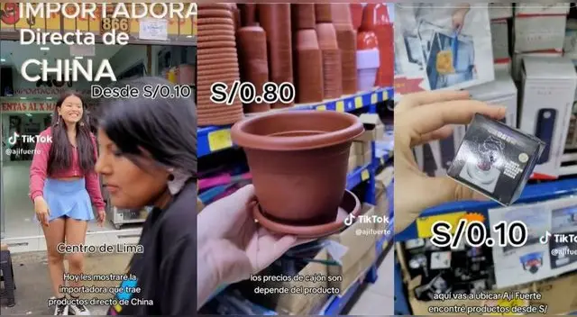 La muchacha encontró productos desde 10 céntimos en casa importadora y dato es viral en TikTok.