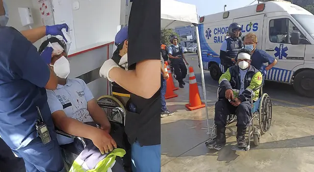 Serenos fueron trasladado a hospital.