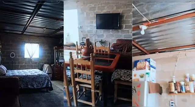 La señora mostró con mucho orgullo su casa de calamina y es viral en TikTok. La señora mostró con mucho orgullo su casa de calamina y es viral en TikTok.