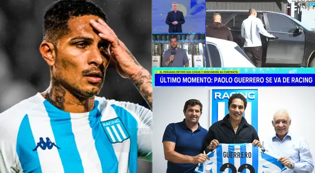 Paolo Guerrero se va del Racing de Argentina. Paolo Guerrero se va del Racing de Argentina.