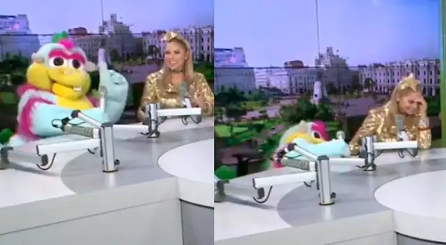 Timoteo sufre una caída en programa EN VIVO.