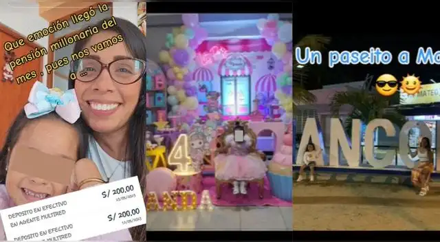 La joven peruana contó cómo gasta el dinero que le da el padre de su hija y es viral en TikTok.