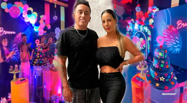 Christian Cueva y Pamela López festejaron cumple de su hija.
