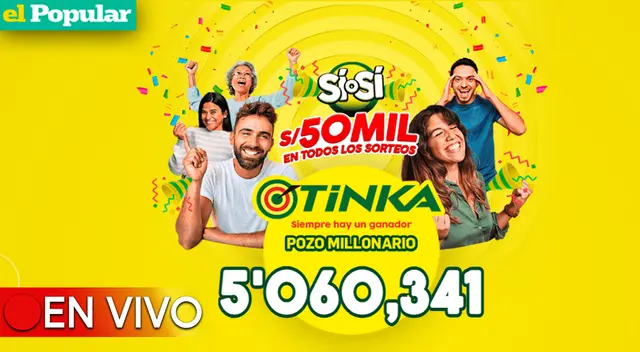 Conoce el nuevo monto del pozo millonario que sorteará la Tinka este domingo 9 de julio del 2023.