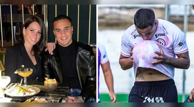 Jesús Barco dedica gol a Melissa Klug y su bebé.