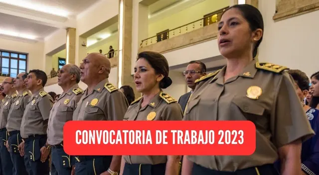 Conoce la nueva convocatoria de trabajo que viene ofreciendo la Policía Nacional del Perú.